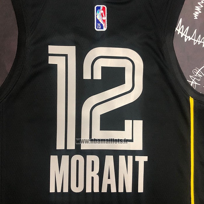 Maillot Memphis Grizzlies Ja Morant NO 12 Select Series Noir